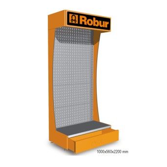 BETA Expositor de parede Robur, vazio