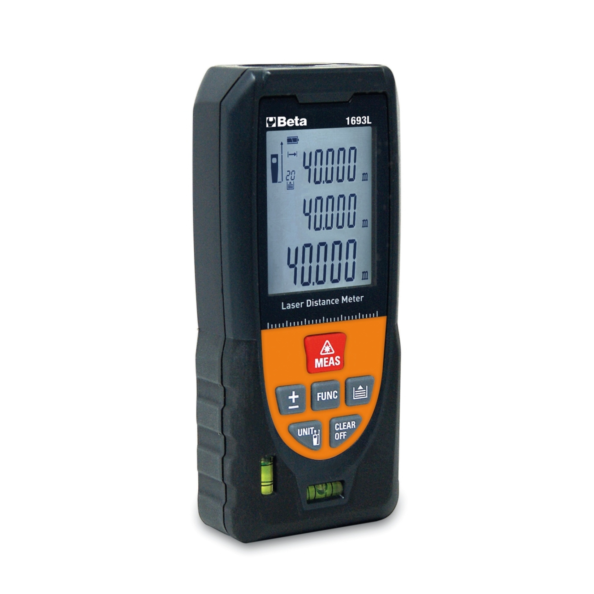 BETA Medidor de dist�ncias a laser,�multifun��es, 40�m, com n�veis de posicionamento