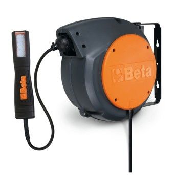 BETA Enrolador de cabo eltrico automtico comlmpada de inspeo LED, 100-240Vac