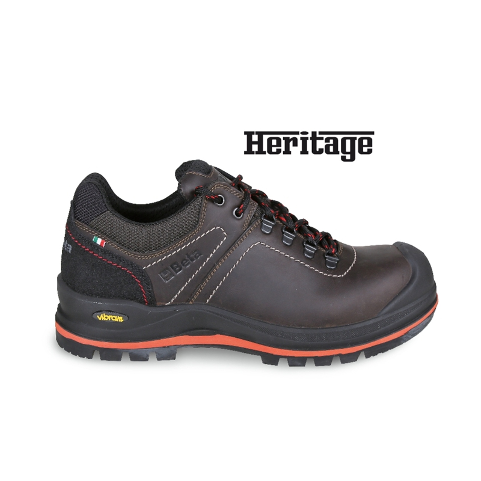 BETA Bota em pele natural, lubrificada, impermeável, com sola de borracha VIBRAM®, Anti-abrasão inse BETA Bota em pele natural, lubrificada, impermeável, com sola de borracha VIBRAM®, Anti-abrasão inse