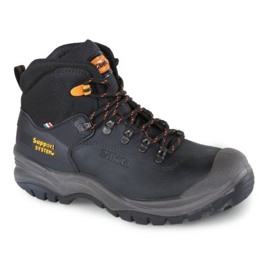 BETA Botim em pele Nubuck, imperme�vel, com sistema de apoio lateral do tornozelo e abertura r�pida