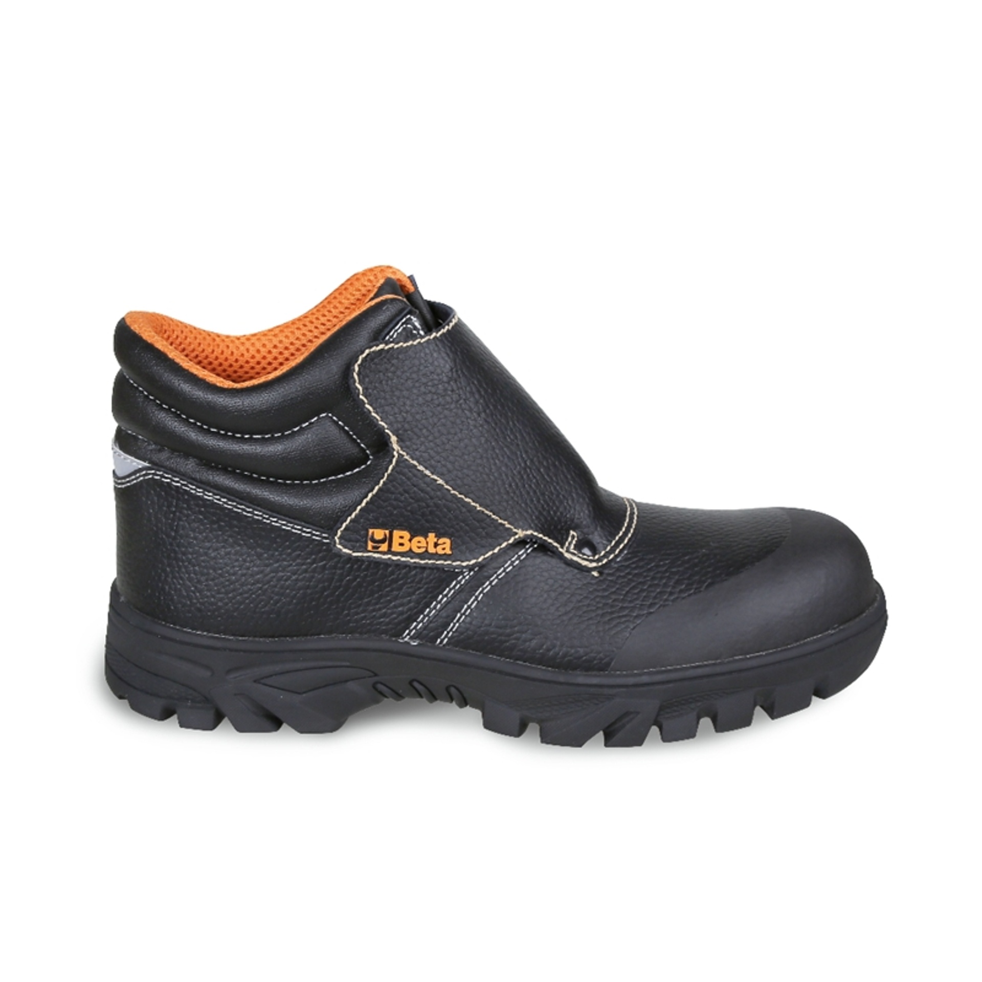 BETA Bota em pele natural, resistente � �gua, com sistema de abertura r�pida e protec��o frontal com