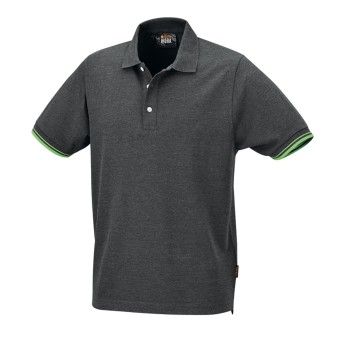 BETA Polo de trs botes 100% algodo, 200 g/m2, cinzento