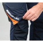 BETA Calas de trabalho elsticas, estilo multibolsos