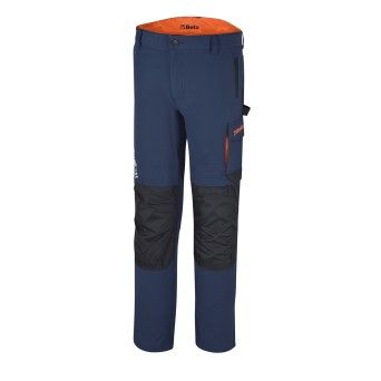 BETA Calas de trabalho elsticas, leves, estilo multibolsos, Slim fit