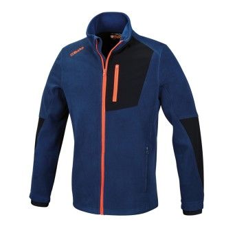 BETA Casaco polar, fecho de correr comprido