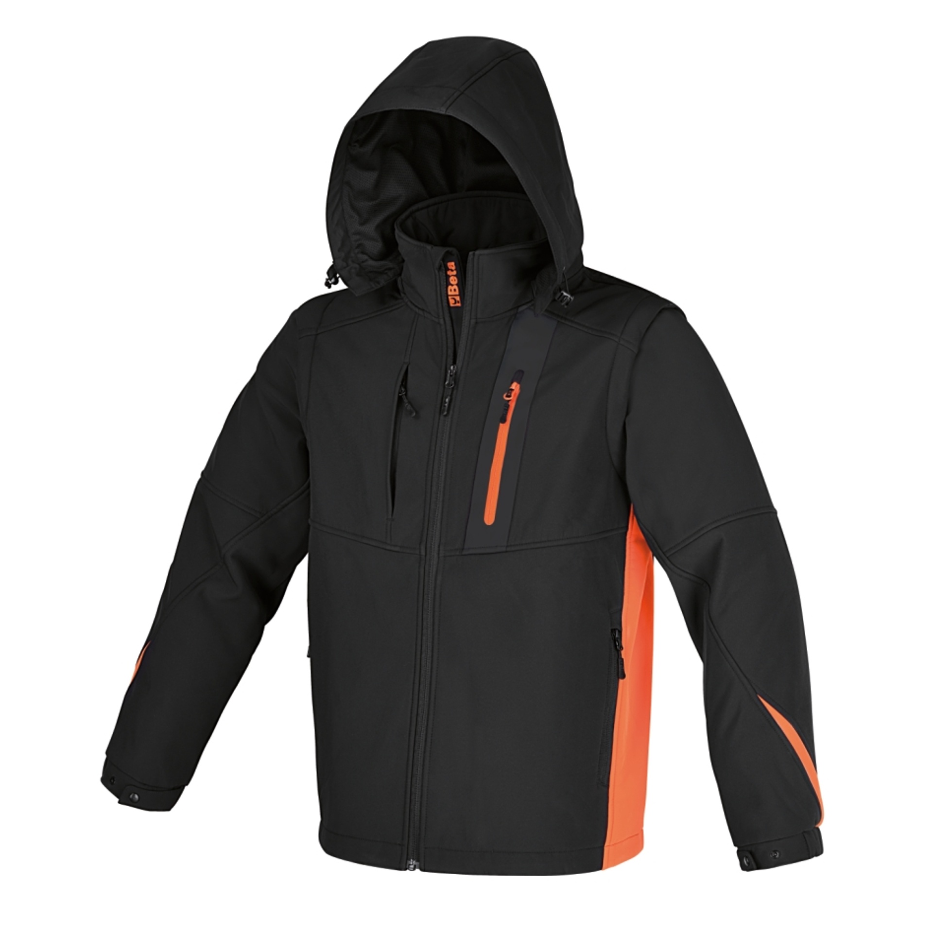 BETA Casaco softshell, com capuz e mangas amovíveis BETA Casaco softshell, com capuz e mangas amovíveis