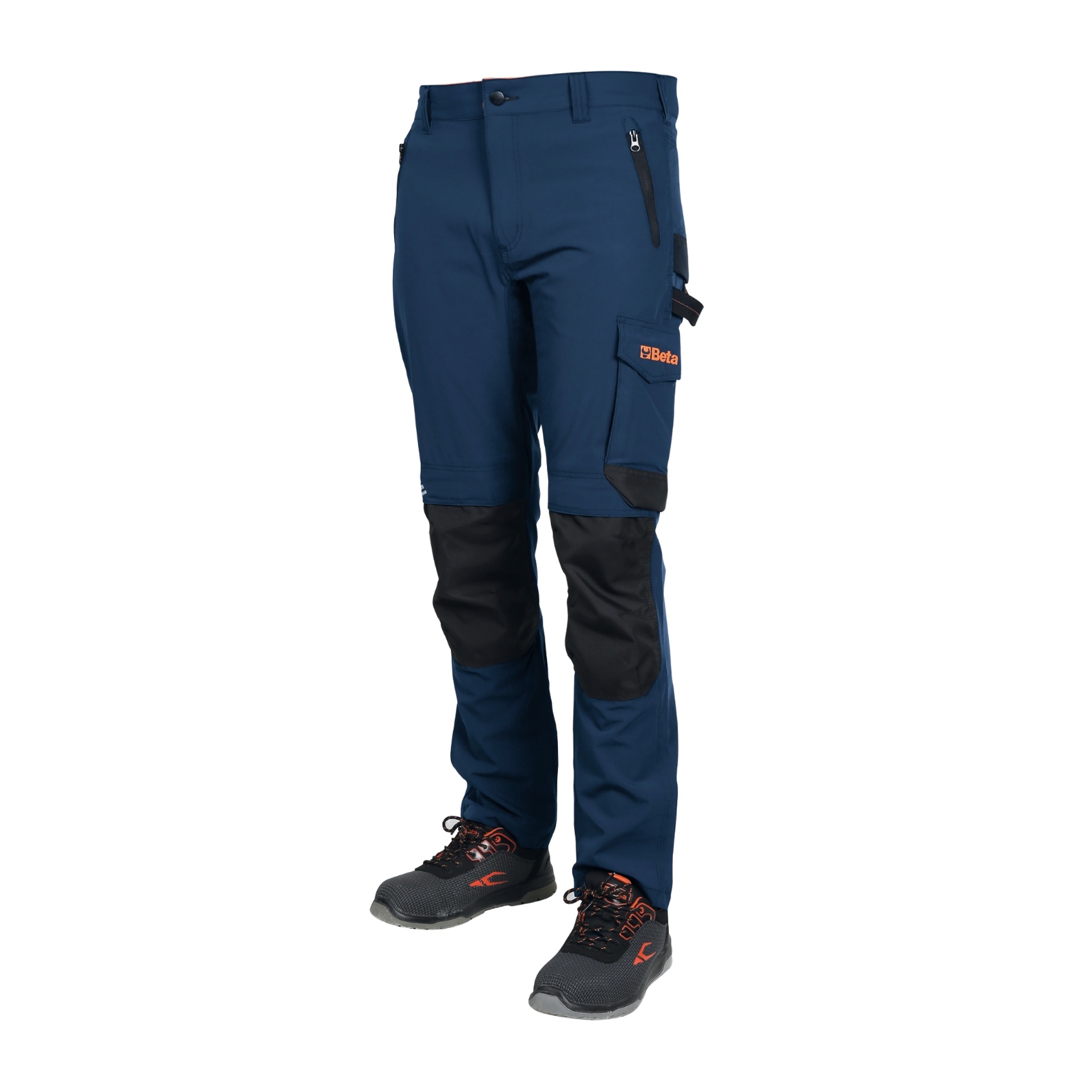 BETA Calças de trabalho elásticas, leves, estilo multibolsos, Slim fit BETA Calças de trabalho elásticas, leves, estilo multibolsos, Slim fit