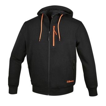 BETA Camisola com capuz, fecho de correr comprido