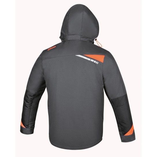 BETA Casaco Anorak em poliéster Oxford 300D impermeável, revestimento PU, cinza BETA Casaco Anorak em poliéster Oxford 300D impermeável, revestimento PU, cinza