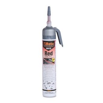 BETA Selante silicnico de reticulao actica cor vermelha, resistente a temperaturas elevadas, com