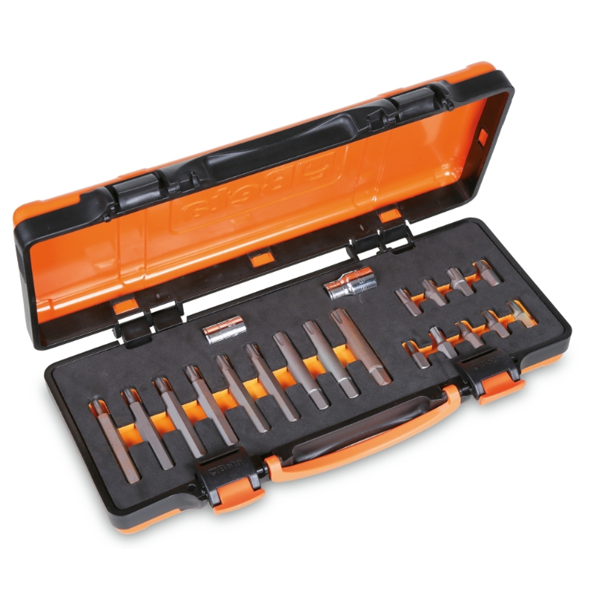 BETA Jogo 18 bits para parafusos RIBE®, com encabadouro sextavado 10 mm e 2 acessórios, em módulo fl BETA Jogo 18 bits para parafusos RIBE®, com encabadouro sextavado 10 mm e 2 acessórios, em módulo fl