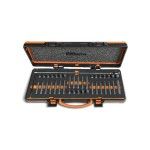 BETA Conjunto de 38 bits, de 10 mm, e novo cabo articulado 852, em tabuleiro de espuma e caixa de me