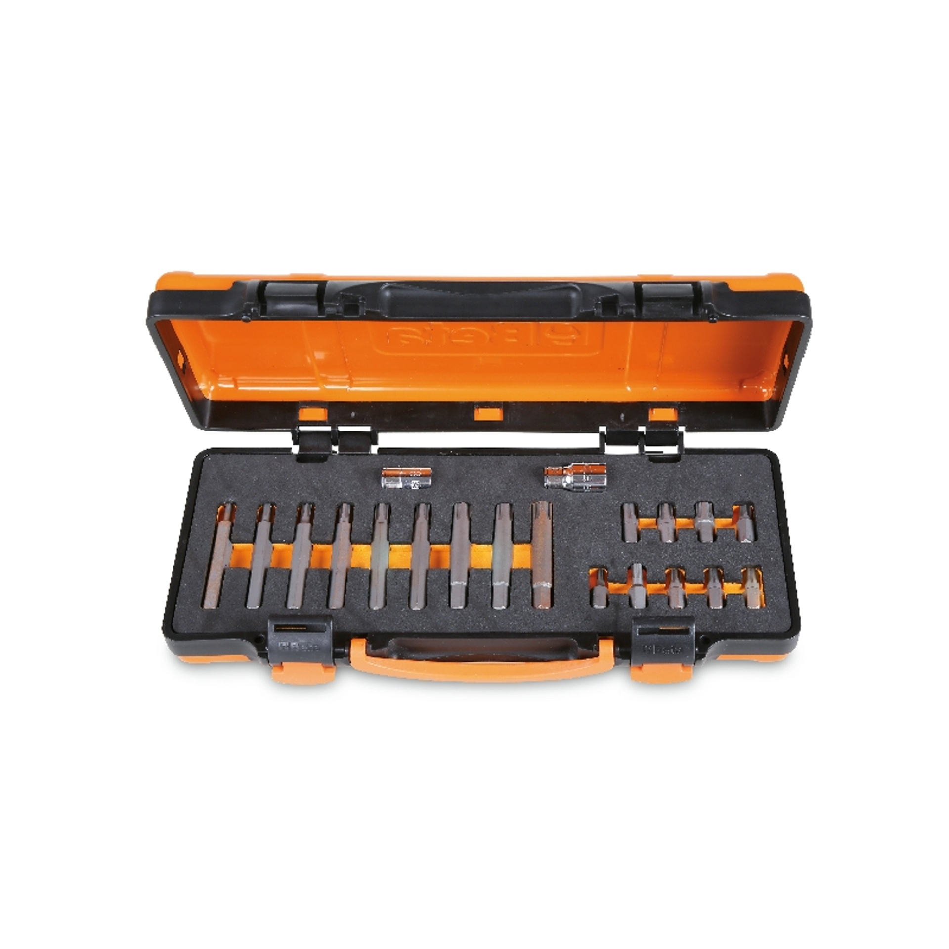 BETA Jogo 18 bits para parafusos RIBE®, com encabadouro sextavado 10 mm e 2 acessórios, em módulo fl BETA Jogo 18 bits para parafusos RIBE®, com encabadouro sextavado 10 mm e 2 acessórios, em módulo fl