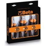 BETA Jogode1alicateuniversal,1alicatedepontasredondaslongase1alicatedecortediagonal