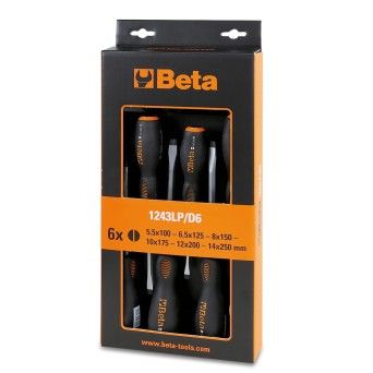 BETA 12430016 1243LP/D6 -JOGO DE 6 CHAVES DE PARAFUSOS