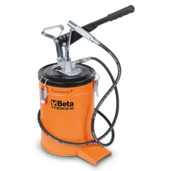 BETA Bomba de massa com balde de 10 kg com mangueira de alta presso, 2 m