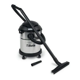 BETA Aspirador para slidos e lquidos,20l, tambor em ao inox