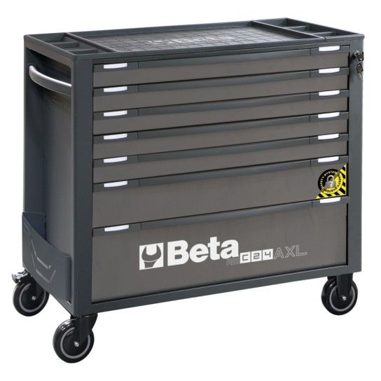BETA Carro com 7�gavetas, com sistema anti-inclina��o, modelo longo
