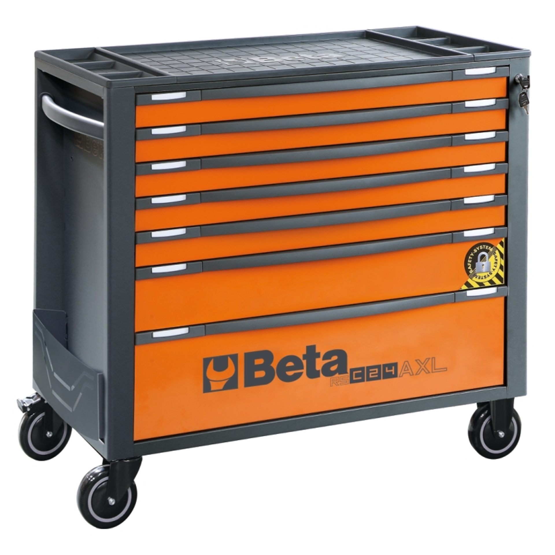 BETA Carro com 7�gavetas, com sistema anti-inclina��o, modelo longo