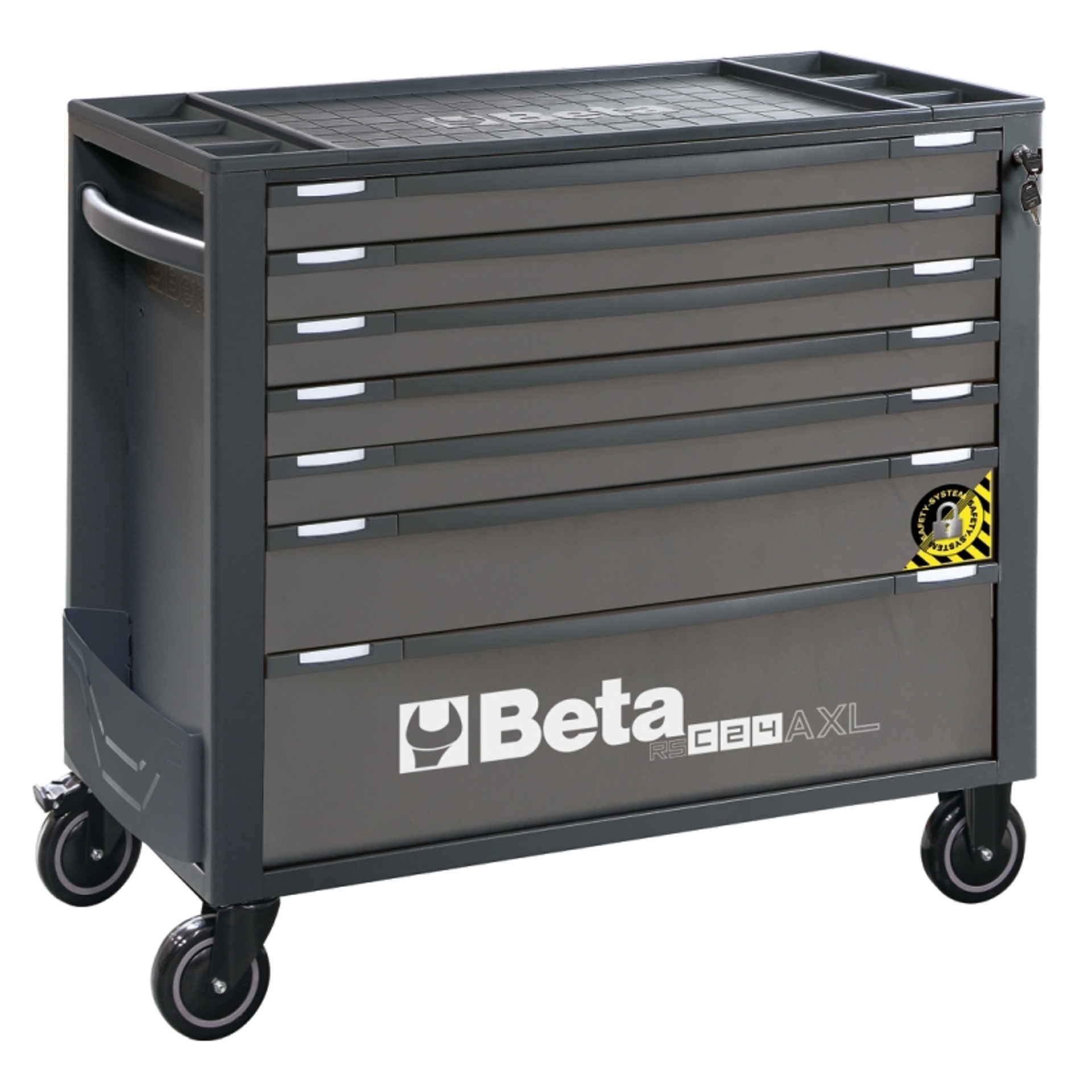 BETA Carro com 7�gavetas, com sistema anti-inclina��o, modelo longo