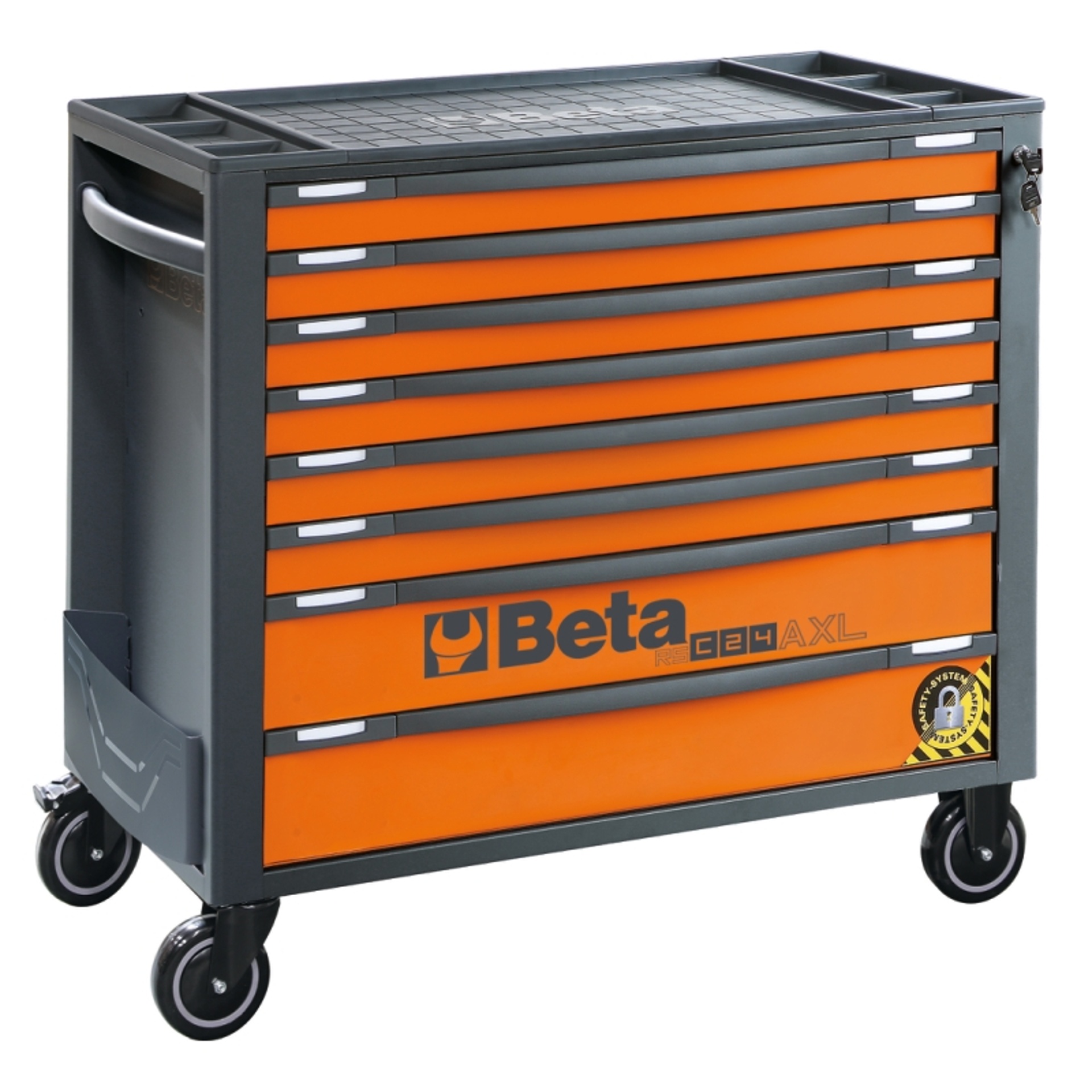BETA Carro com 8�gavetas,�com sistema anti-inclina��o, modelo longo