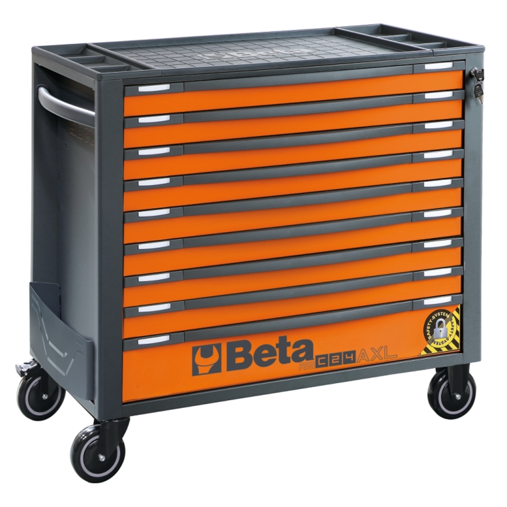 BETA Carro com 9�gavetas,�com sistema anti-inclina��o, modelo longo