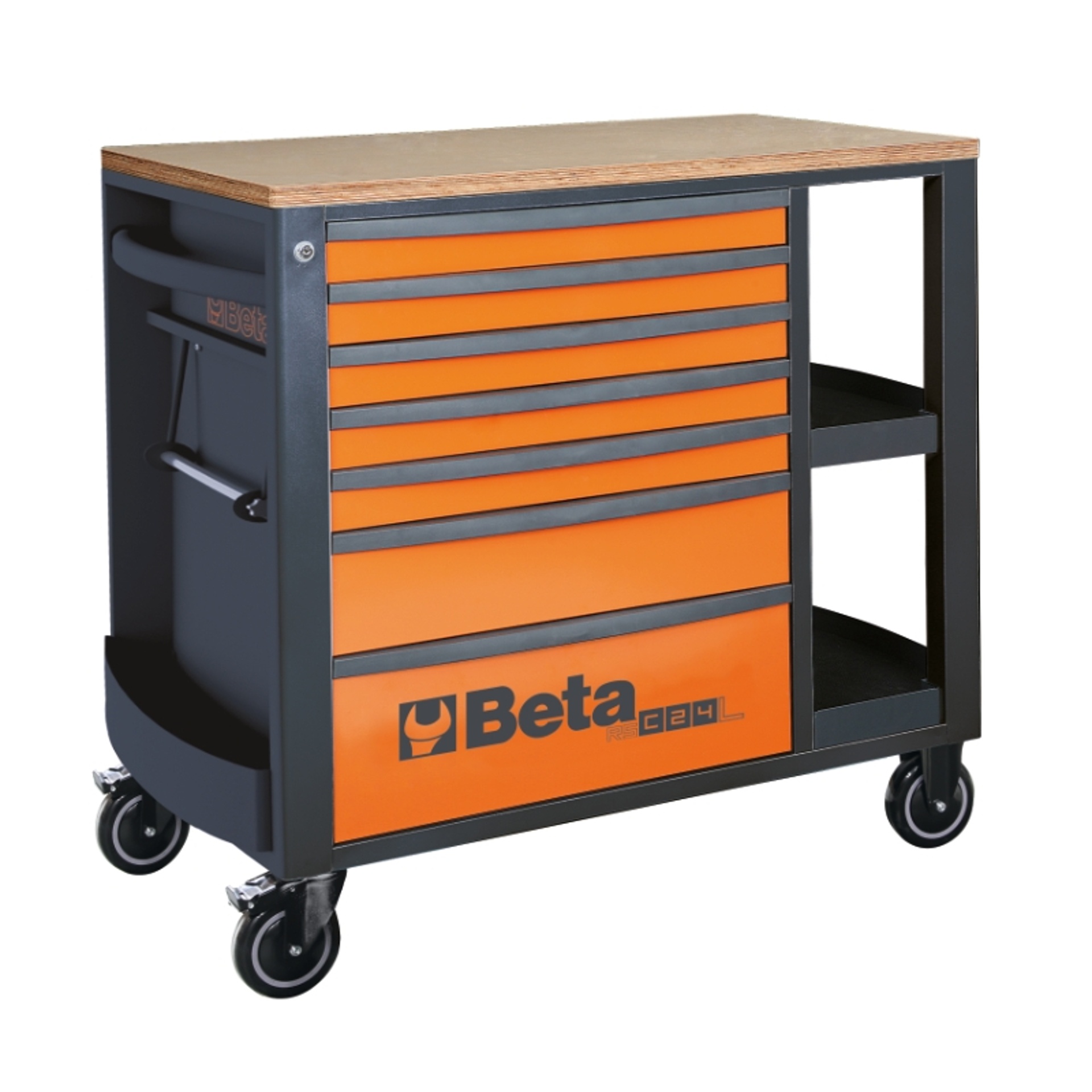 BETA Carro com 7 gavetas e prateleiras laterais BETA Carro com 7 gavetas e prateleiras laterais