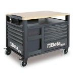 BETA Trolley SuperTankcom plano de trabalho em madeira e10gavetas