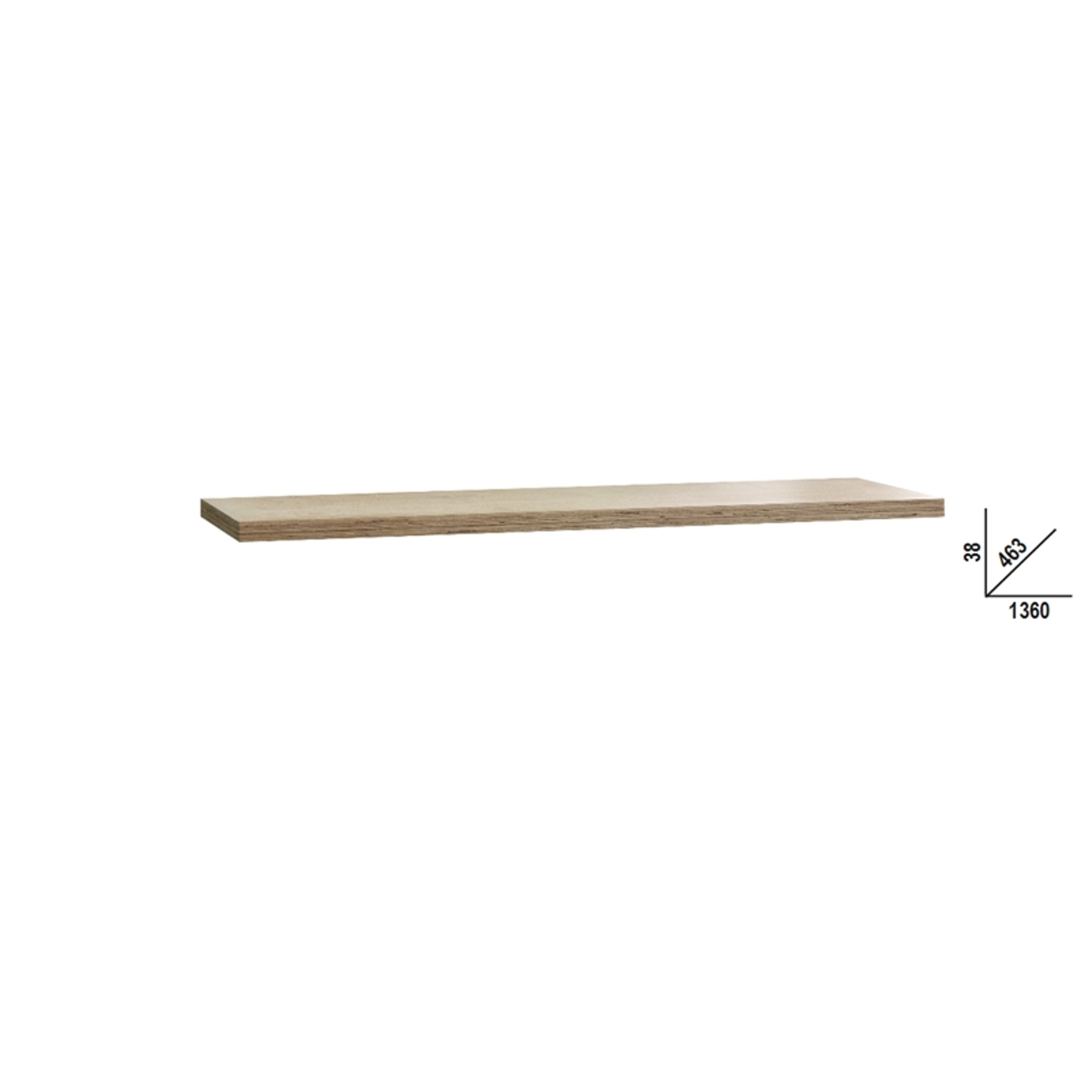 BETA 45000113 C45PW/2-1,3MT - TAMPO MADEIRA 1,3 MTS