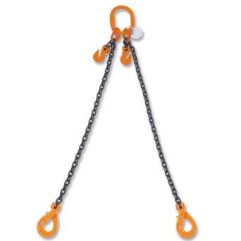 BETA Lingas de corrente, 2 seces D7, com ganchos de autobloqueio e clevis, grau 8