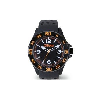 BETA Relgio analgico, caixa em plstico suave, aro em metal,  prova de gua at 3 ATM, bracelete 