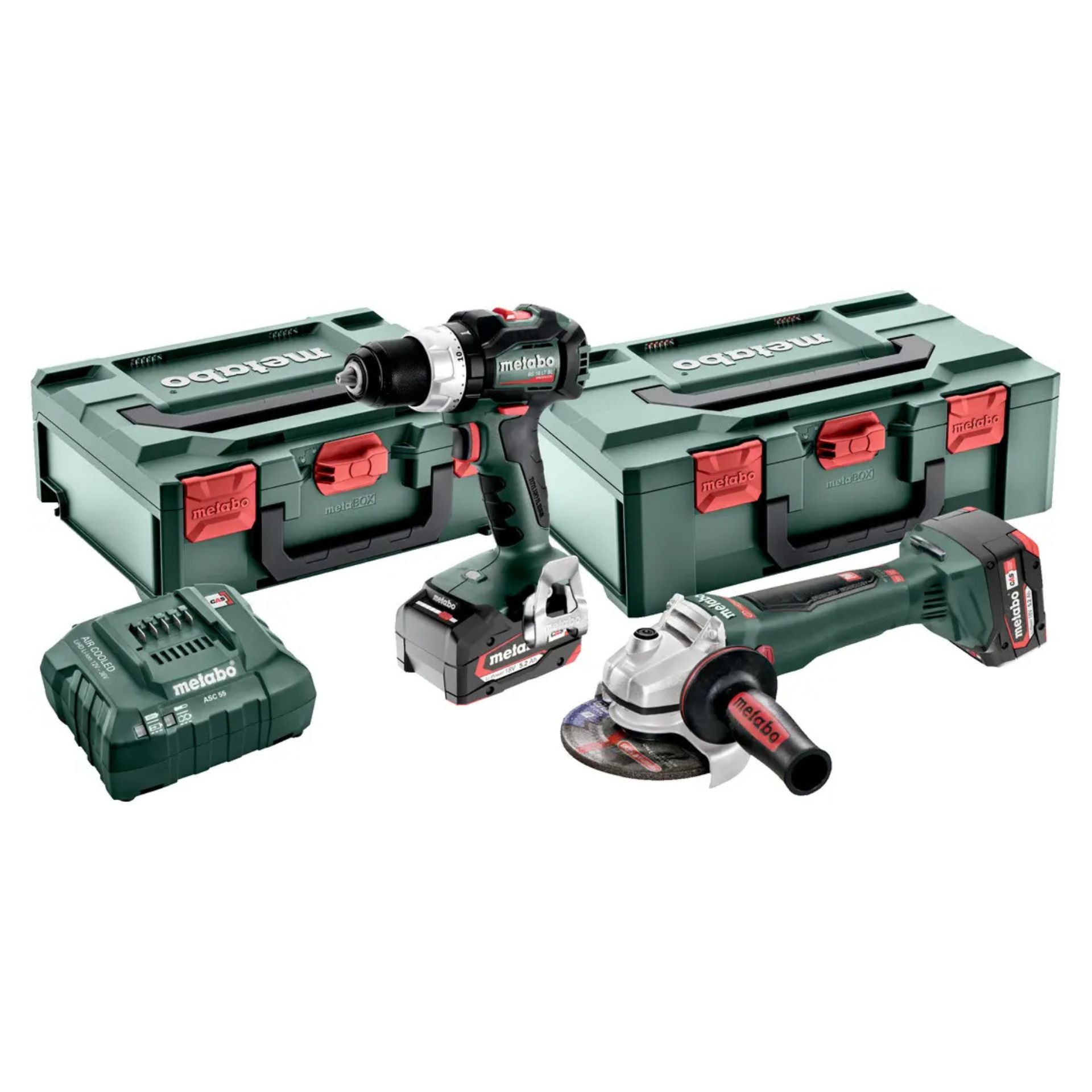 METABO Combo Set BS 18 LT BL + WB 18 LTX BL 125 Conjunto de ferramentas sem fio METABO Combo Set BS 18 LT BL + WB 18 LTX BL 125 Conjunto de ferramentas sem fio