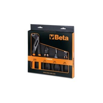 BETA Jogo de 1 alicate combinado para trabalhos pesados, 1 alicate de pontas longas, 1 alicate de co