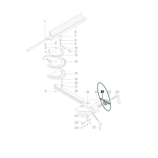 METABO 1380655795 - Suporte