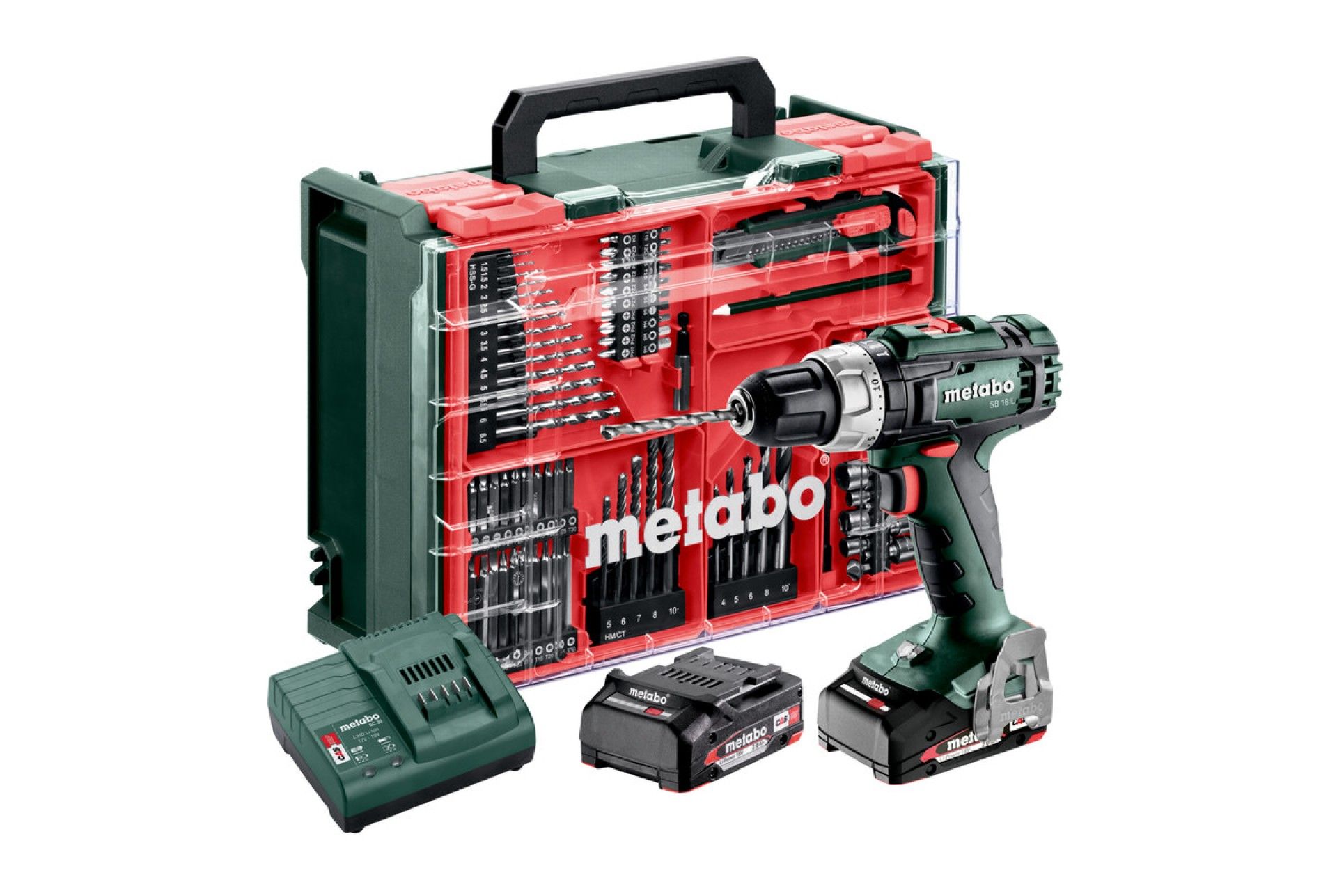 METABO SB 18 L SET 2x2Ah - Berbequim PERCUSS�O S/FIO MetaBOX