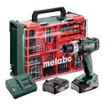 METABO SB 18 L SET 2x2Ah - Berbequim PERCUSSO S/FIO MetaBOX