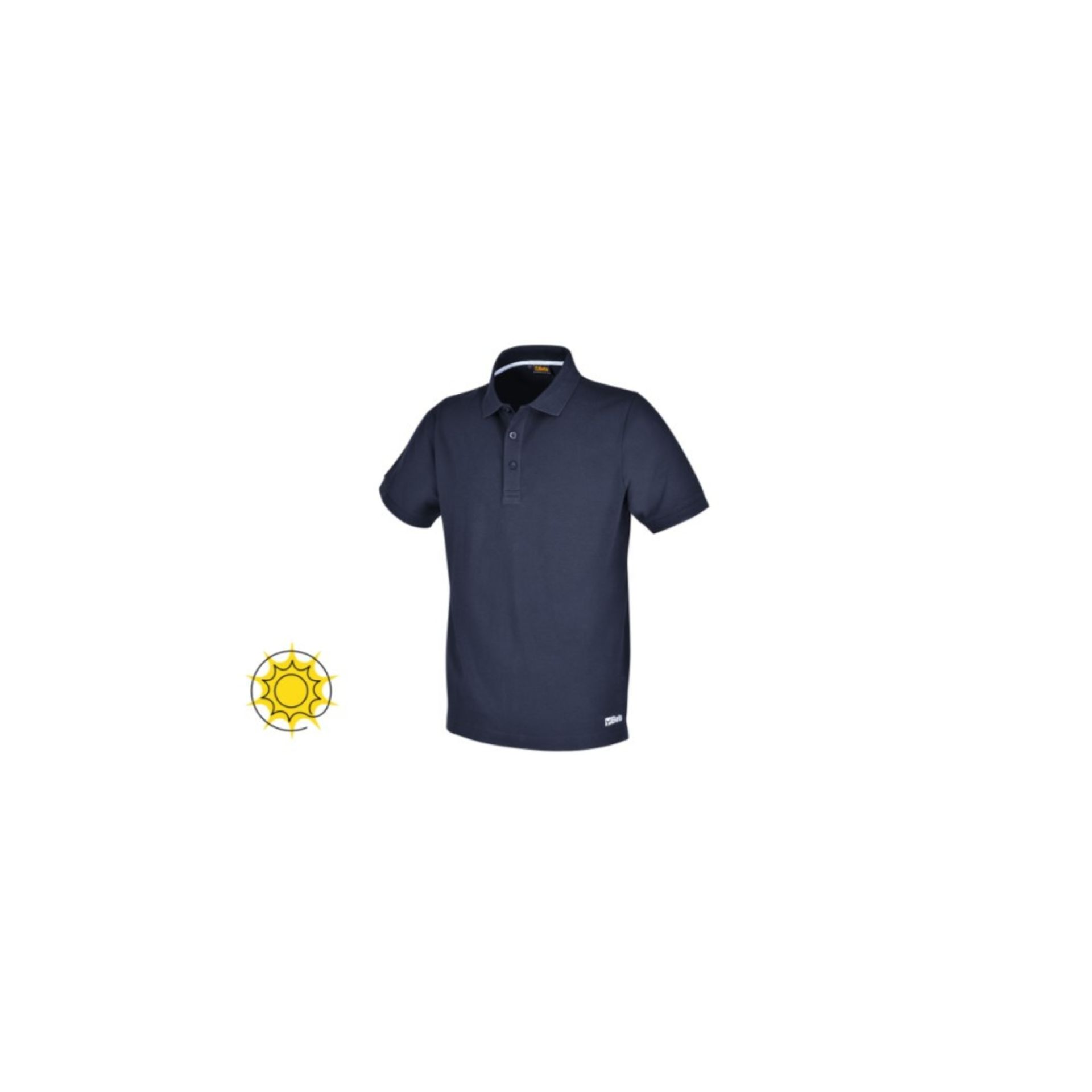 BETA 7552BL - Polo Em Algod�o Pique, Azul