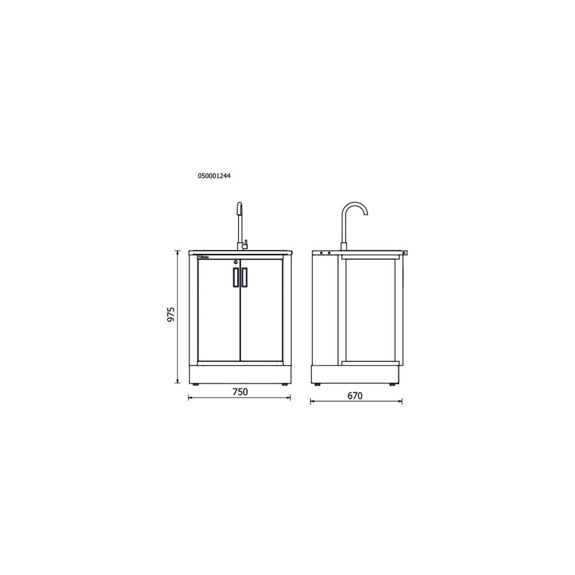 BETA 50001244 RSC50 ML Modulo Fixo C/ Lavatorio BETA 50001244 RSC50 ML Modulo Fixo C/ Lavatorio