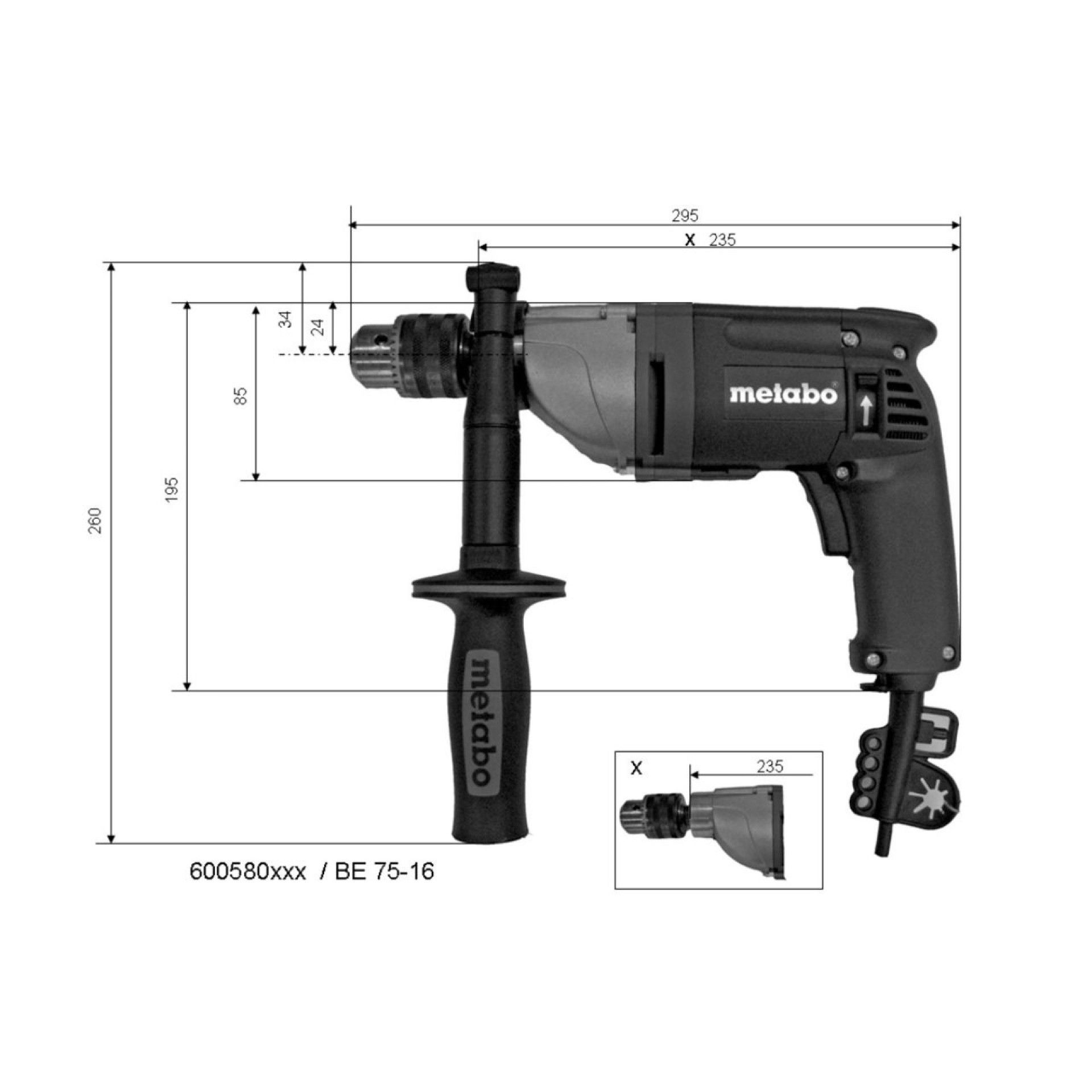 METABO BE 75-16 Berbequim METABO BE 75-16 Berbequim