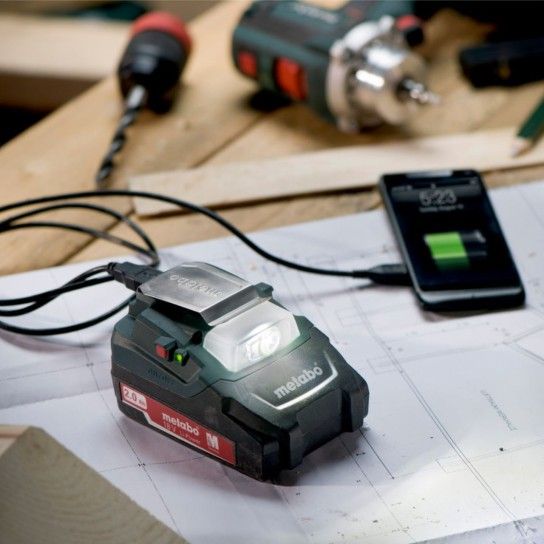 METABO PA 14.4-18 LED-USB Adaptador Power sem fio
