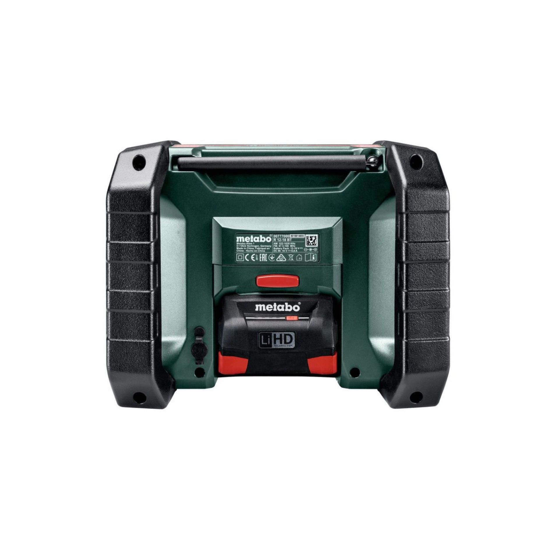 METABO R 12-18 DAB+ BT R�dio de estaleiro sem fio