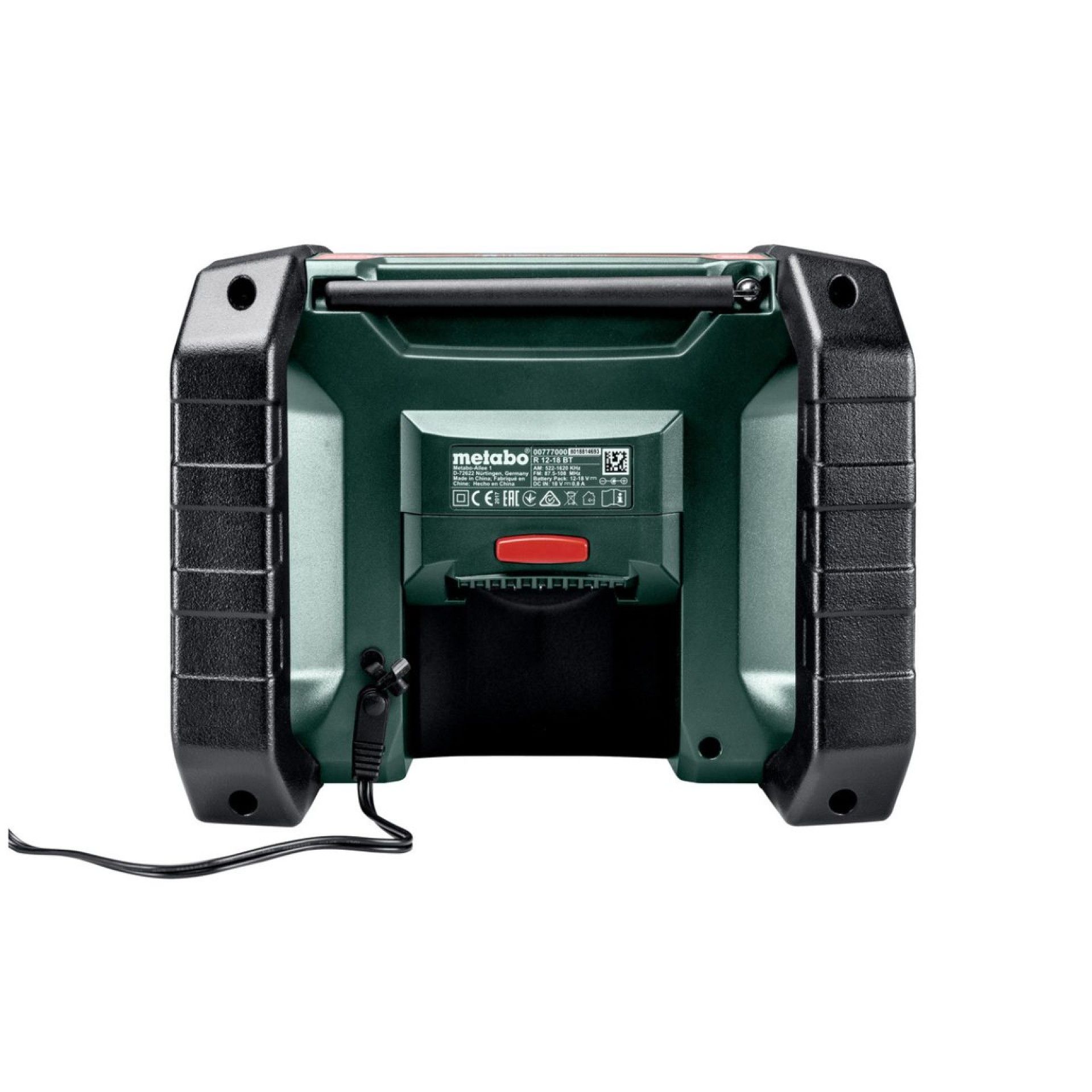 METABO R 12-18 DAB+ BT R�dio de estaleiro sem fio