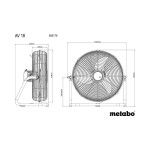 METABO AV 18 Ventilador sem fio