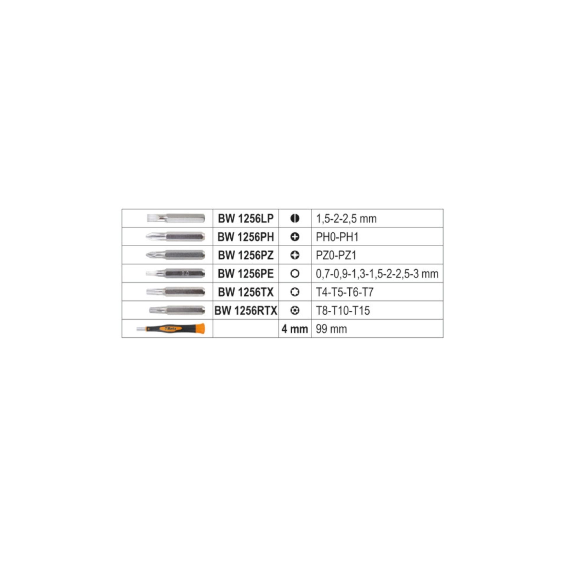 BETA 12566122 BW 1256/C21-1 - JOGO 21 BITS EM ESTOJO PLASTICO BETA 12566122 BW 1256/C21-1 - JOGO 21 BITS EM ESTOJO PLASTICO
