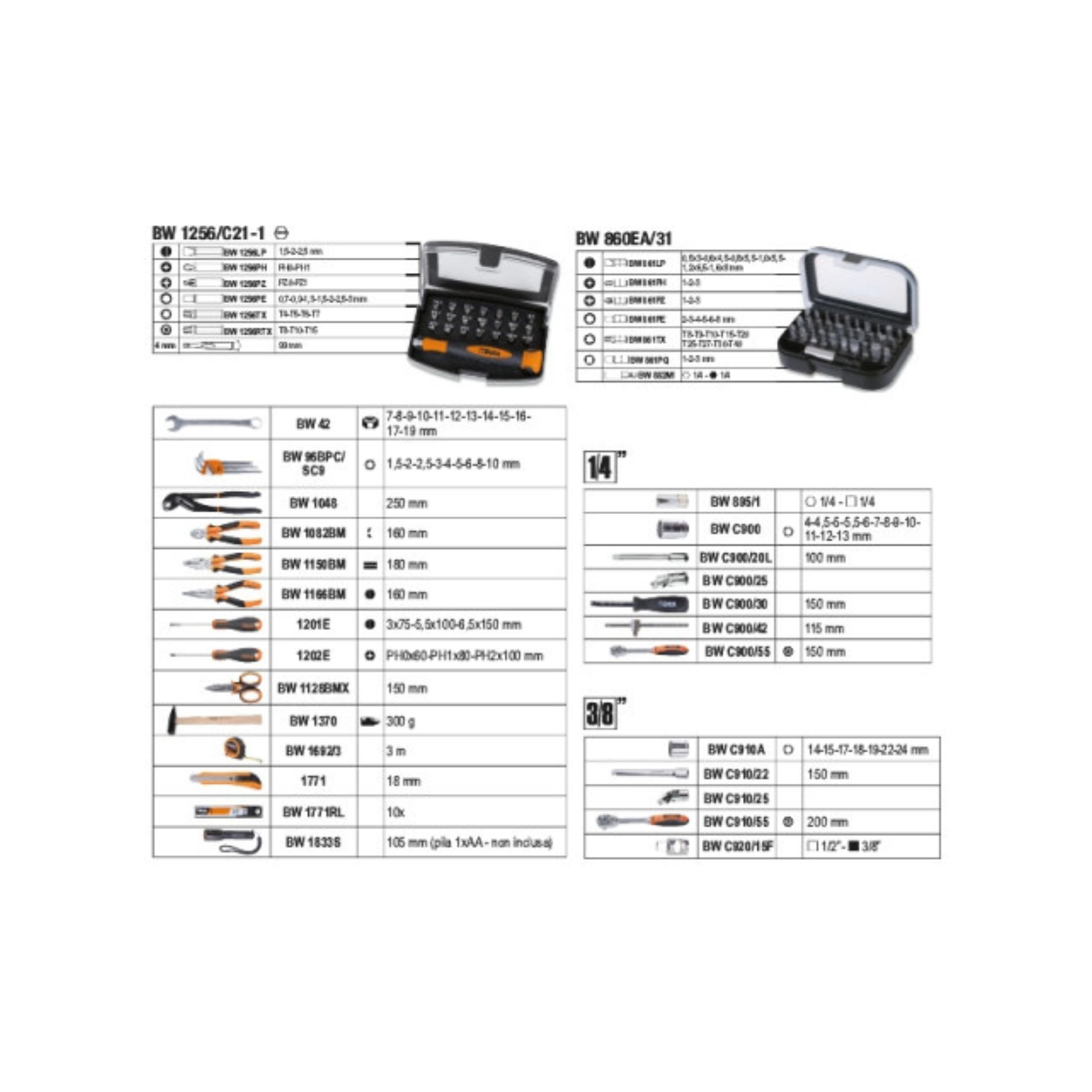 BETA 20546002 BW 2054E-128 - MALA COM 128 FERRAMENTAS BETA 20546002 BW 2054E-128 - MALA COM 128 FERRAMENTAS
