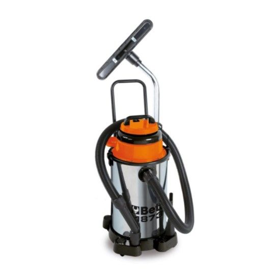 BETA Aspirador para slidos e lquidos, 30 l, tambor em ao inoxidvel