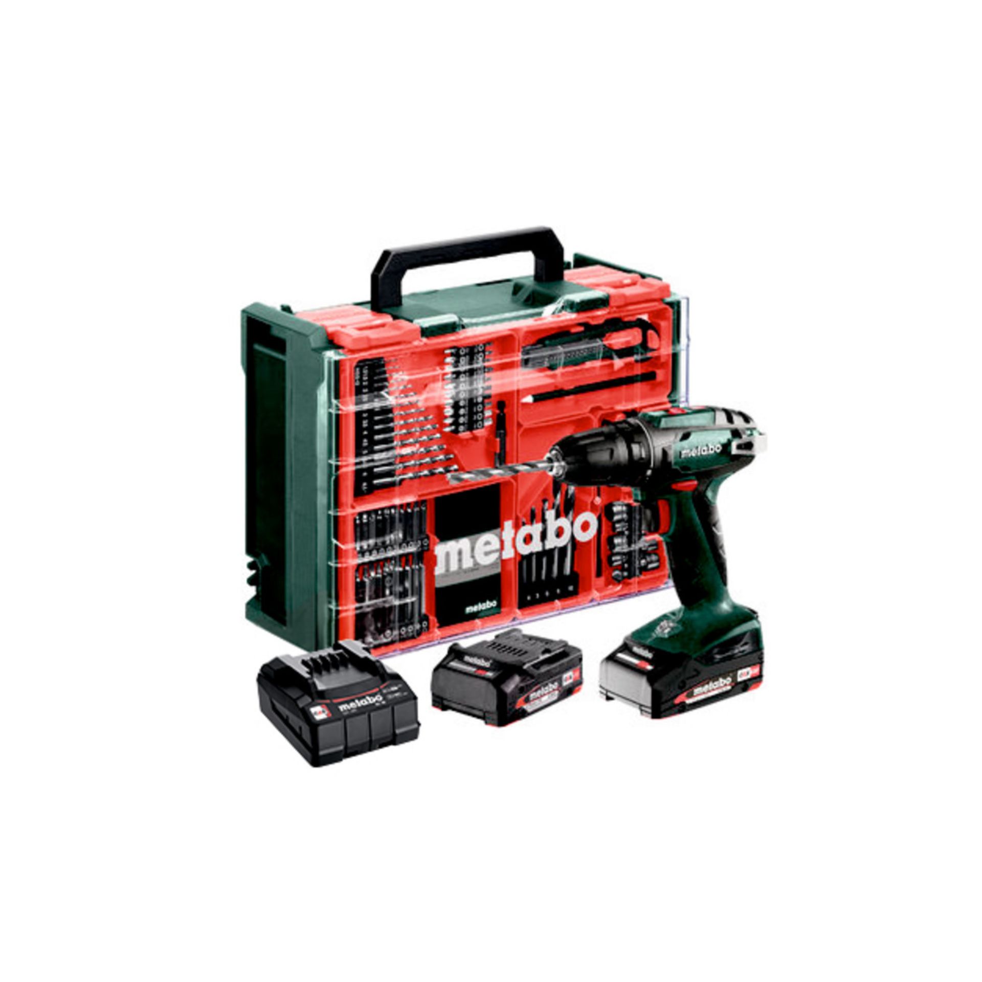 METABO BS 18 SET MW 2X2,0Ah Berbequim Aparf. S/Fio METABO BS 18 SET MW 2X2,0Ah Berbequim Aparf. S/Fio