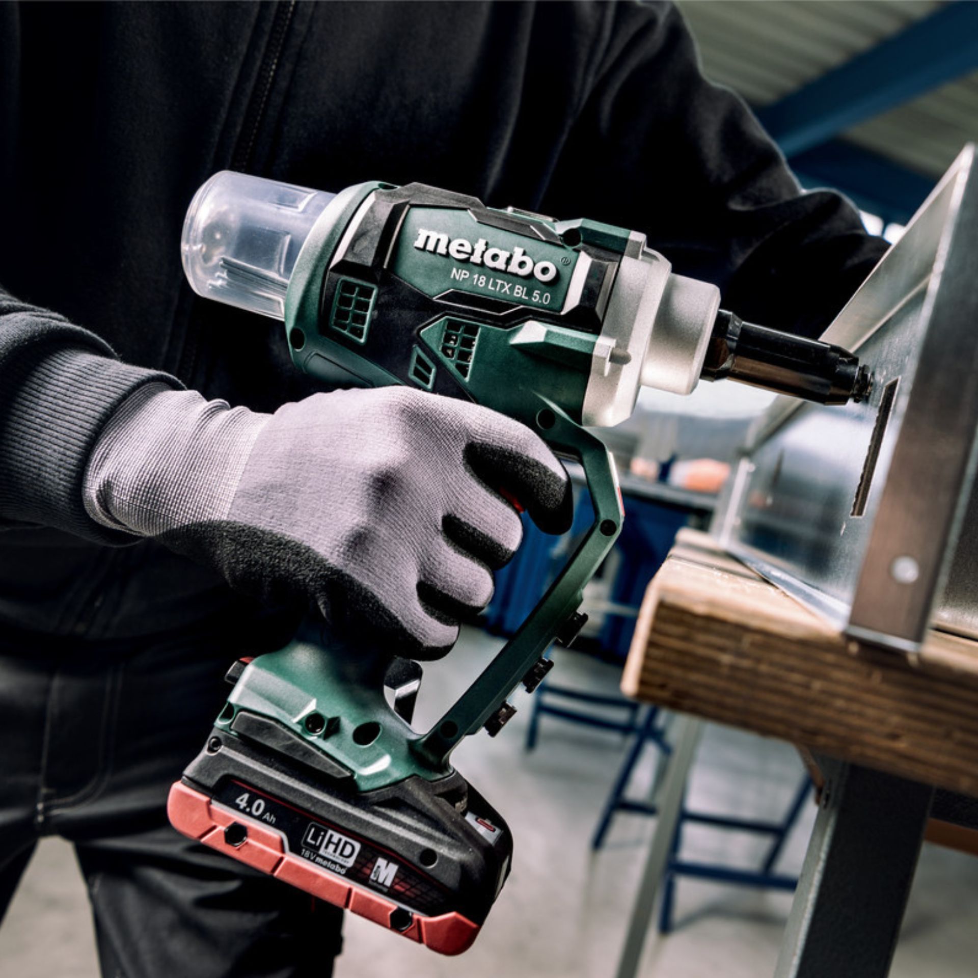 METABO NP 18 LTX BL 5.0 Rebitadora sem fio