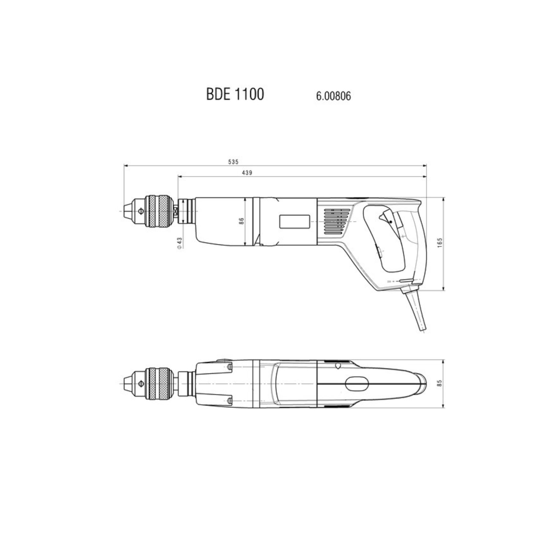 METABO BDE 1100 Berbequim METABO BDE 1100 Berbequim